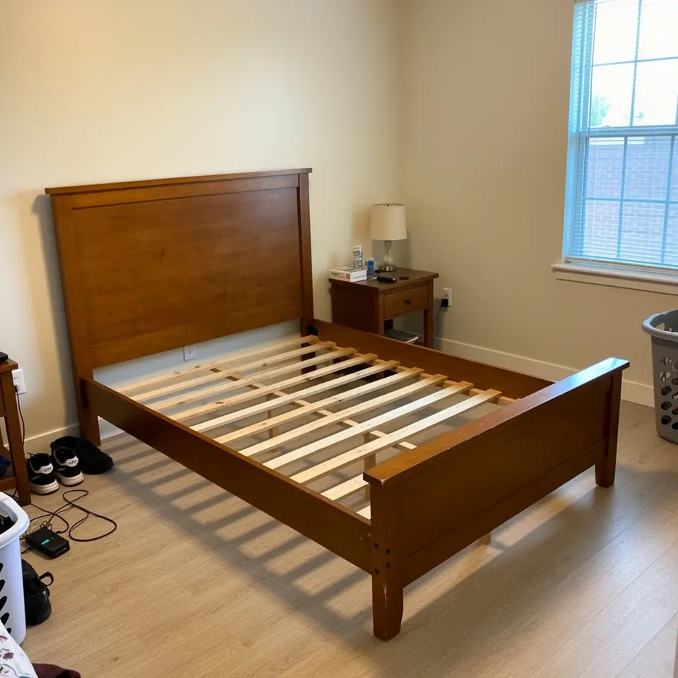 Wooden Bed Frame, Minor Scratches - фото 1