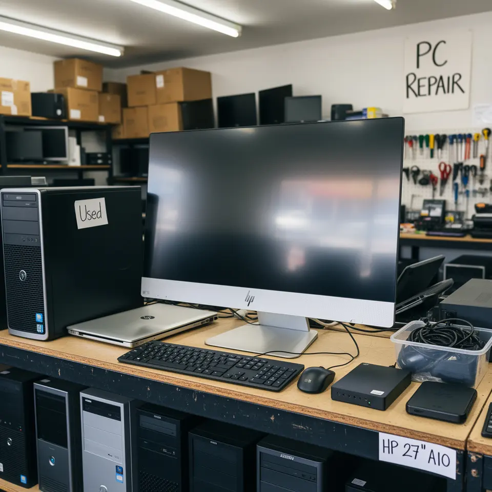 HP All-in-One 27-inch Ryzen 5 Computer - фото 1