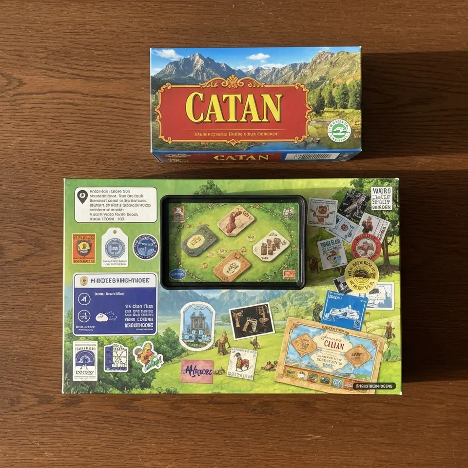 Catan, Ticket to Ride and Carcassonne Bundle, Playroom Cleanout - фото 1