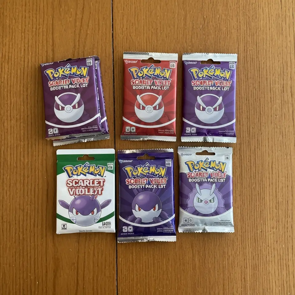 Pokemon Scarlet and Violet Booster Pack Lot, Clean Collection - фото 1