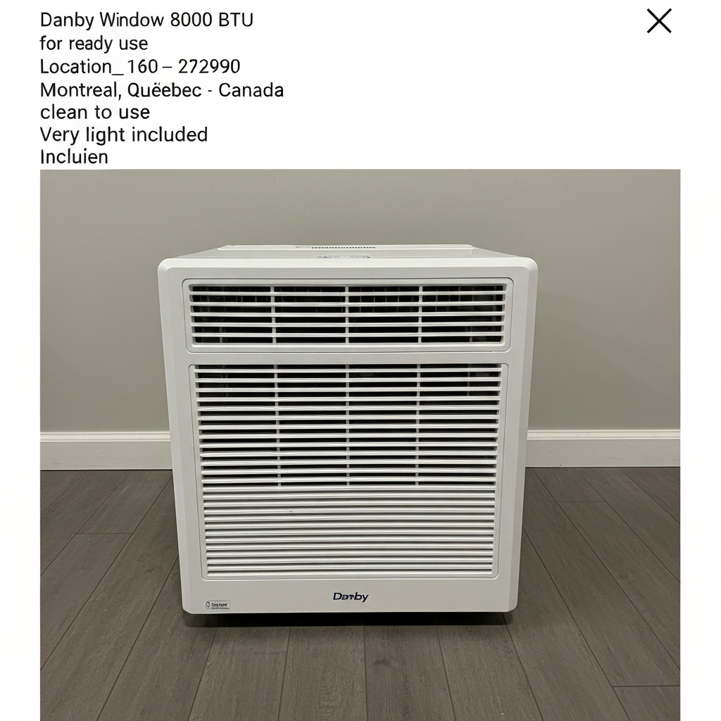 Danby window AC 8000 BTU for sale in Moncton - ready to use - фото 1