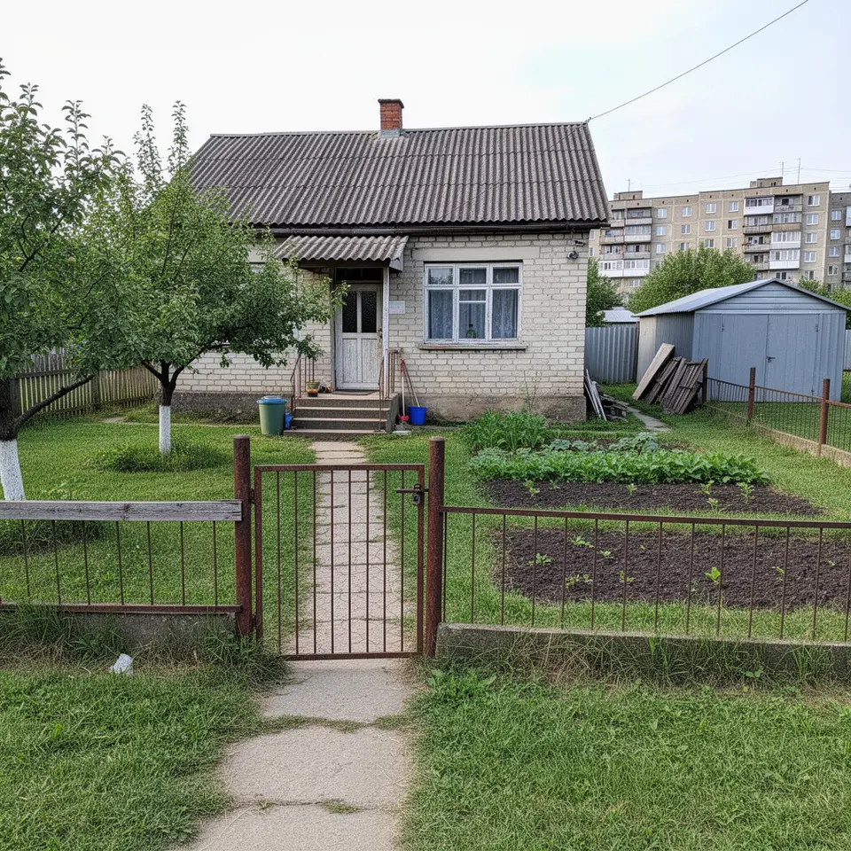 Дачний будинок з ділянкою біля річки - фото 1