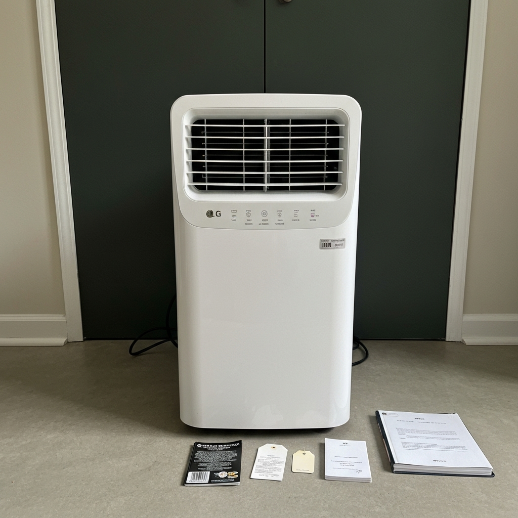 LG portable air conditioner 10,000 BTU - working condition, pickup in Calgary - фото 1