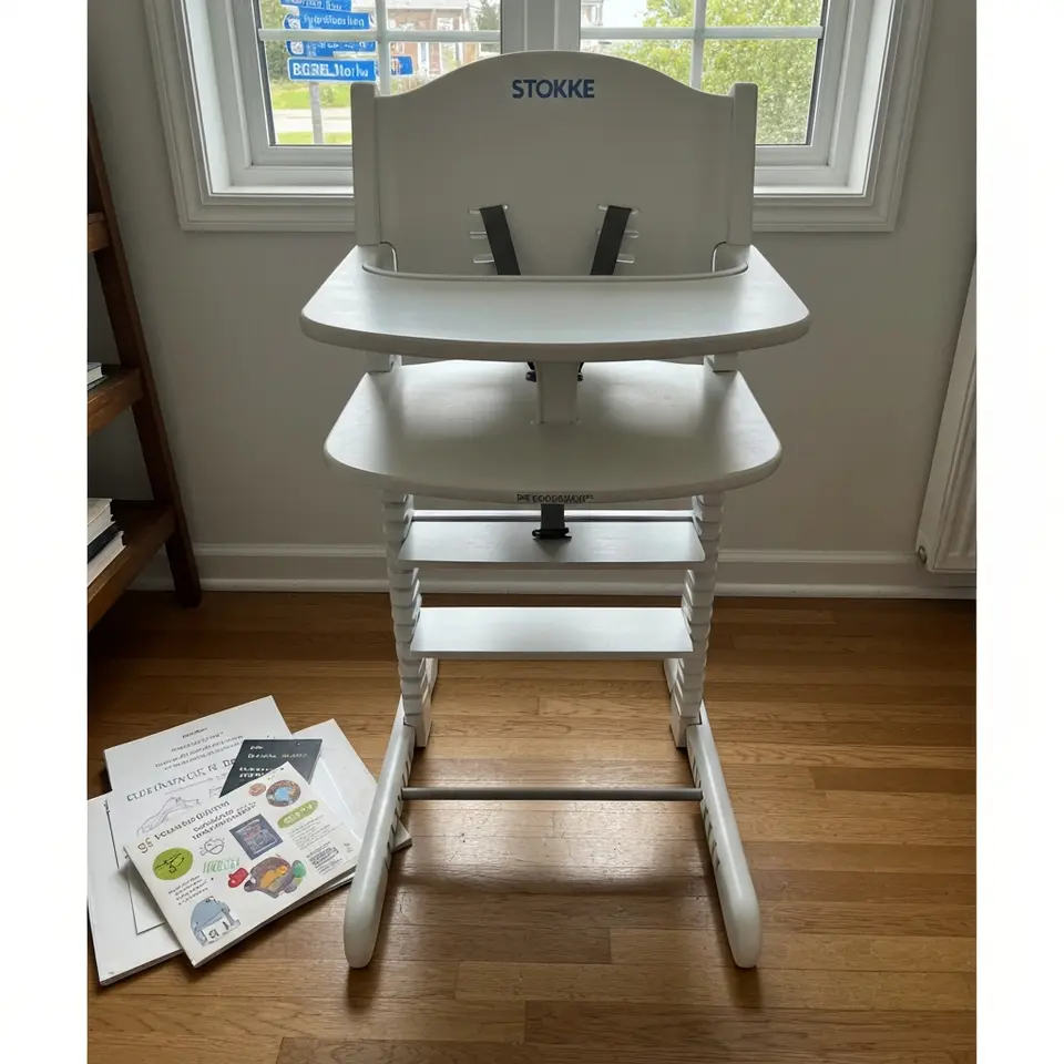 Stokke Tripp Trapp High Chair with Baby Set, Clean Used Condition - фото 1