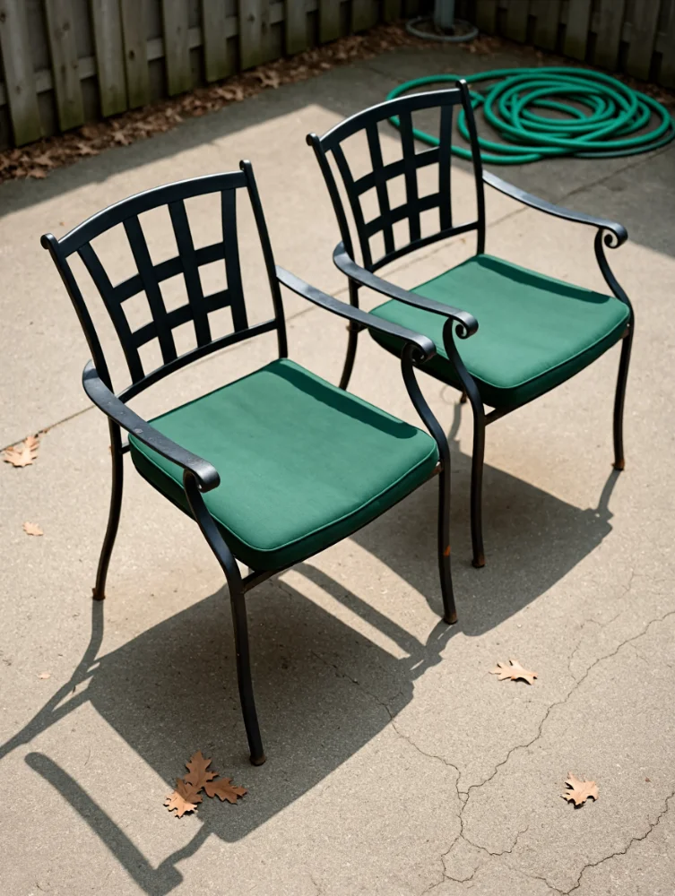 Set of 2 Patio Chairs, Good Condition - фото 1