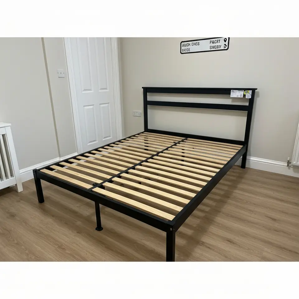 King size ottoman bed frame with storage, house move sale - фото 1
