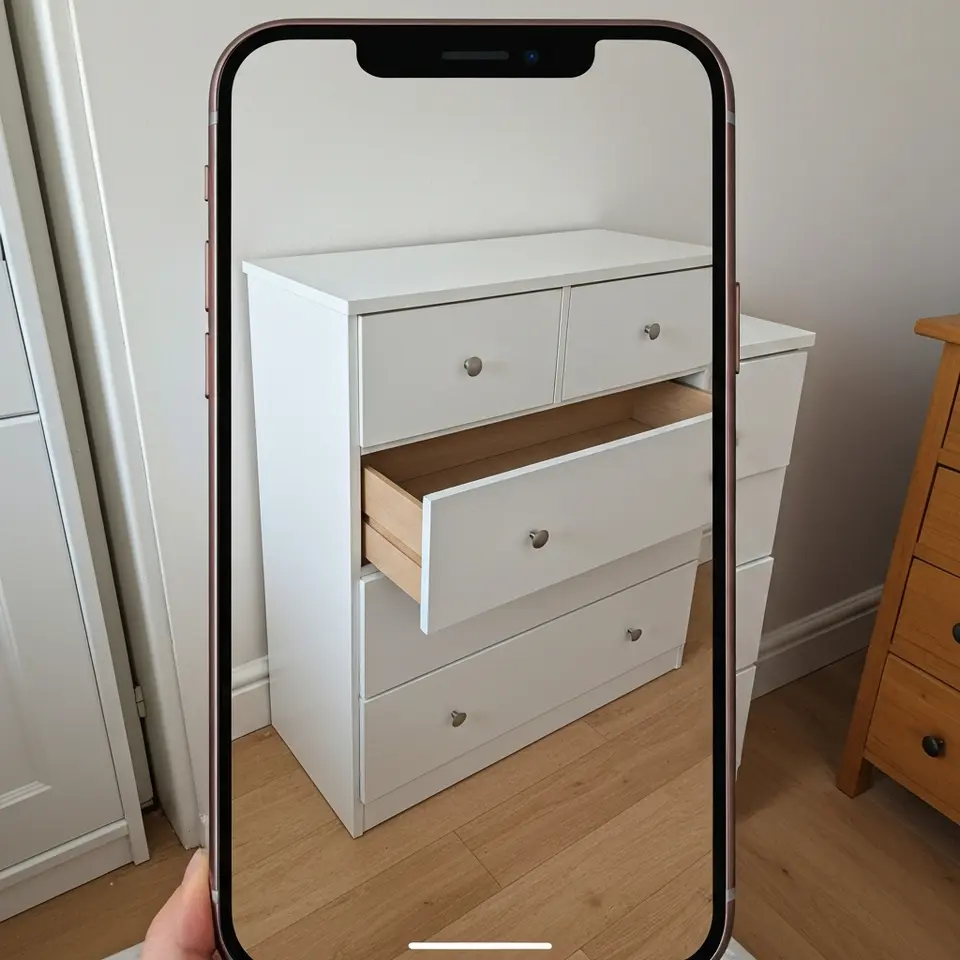 White chest of drawers, six drawer unit - Portsmouth for collection - фото 1