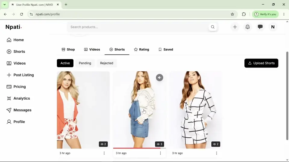 Demo Short How to Upload New Shorts on NPATI - фото 1