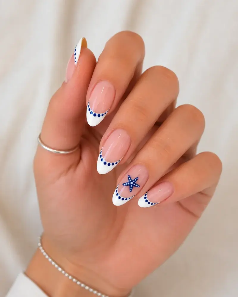 Navy Blue Nail Art Polish for Coastal French Manicure - фото 6