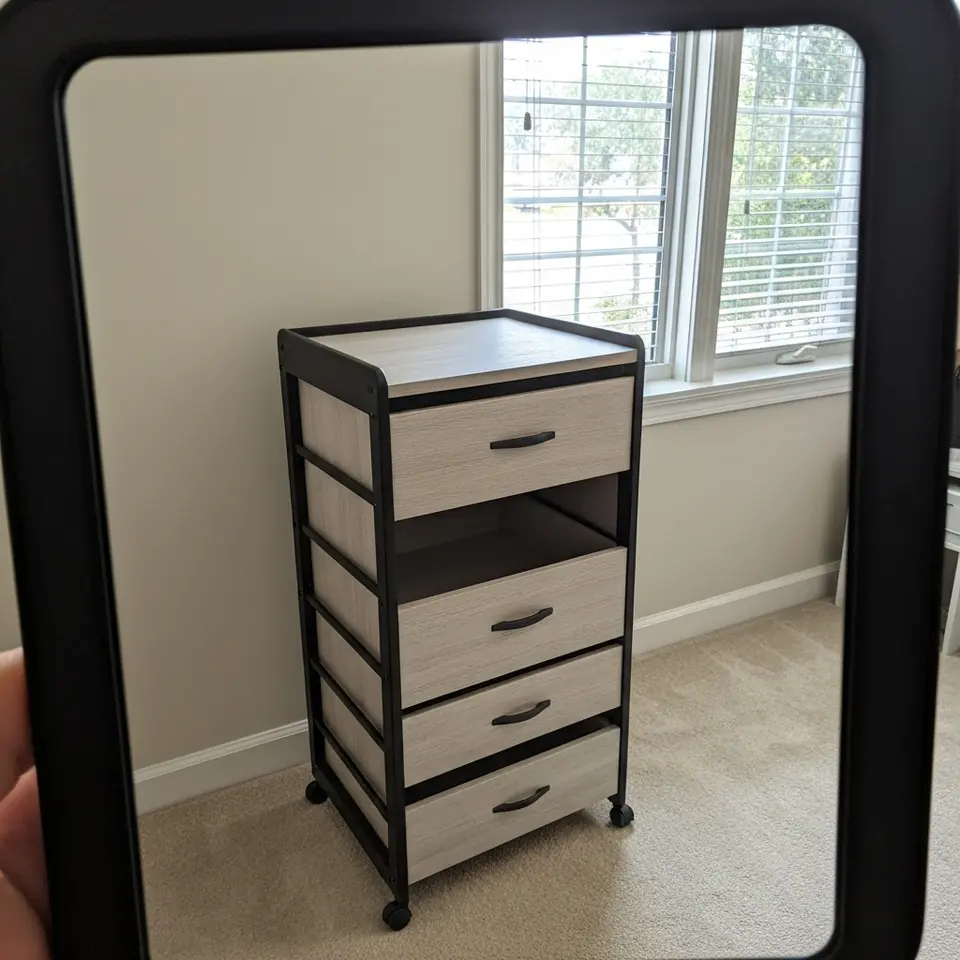 Clean Rolling Closet Organizer with Drawers - фото 1
