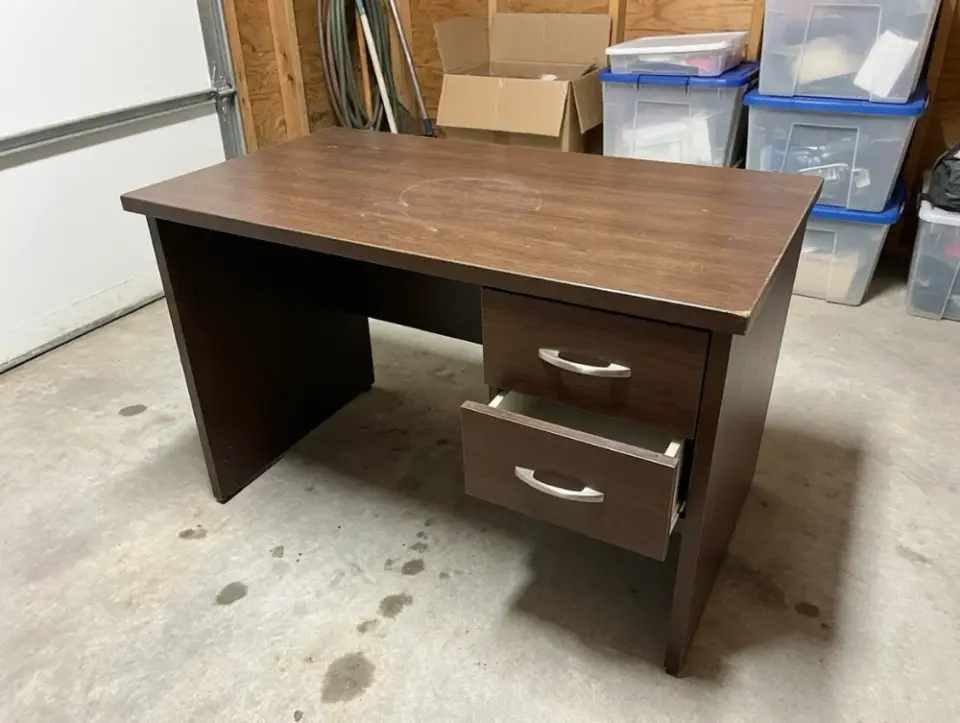Office Desk with 2 Bottom Drawers - фото 1