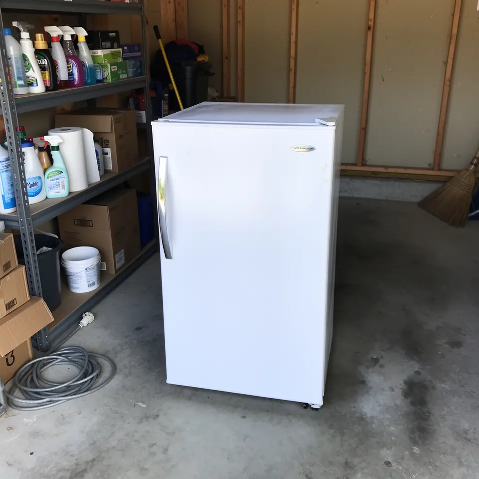 White Mini Fridge, Works Fine, Light Use 4180-2 - фото 1