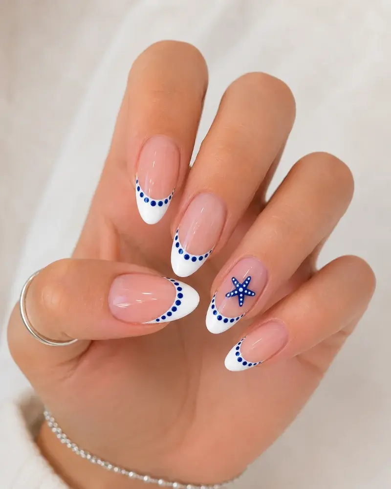 Navy Blue Nail Art Polish for Coastal French Manicure - фото 4