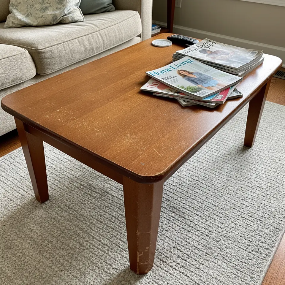 Wooden Coffee Table, Good Condition, Ready To Use - фото 1
