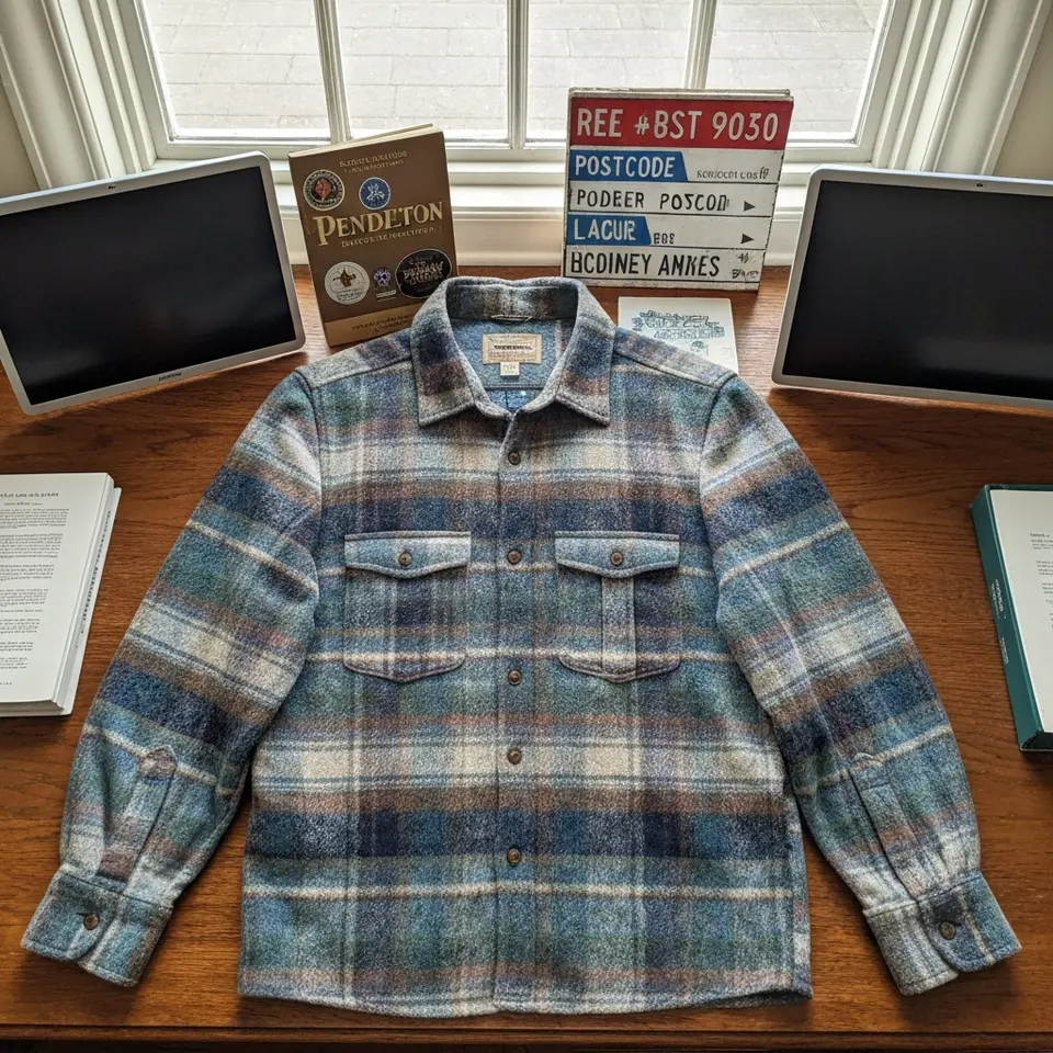 Well-Kept Vintage Pendleton Wool Shirt, Men's Large - фото 1