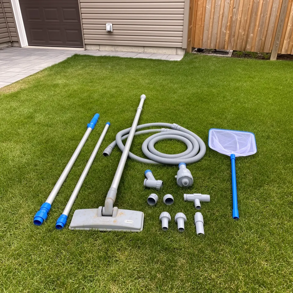 Pool maintenance kit, good condition for home use in Quebec City - фото 1