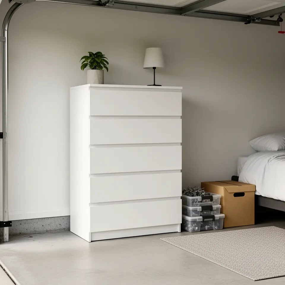 White 6 drawer dresser - clean home item, pickup in London - фото 1