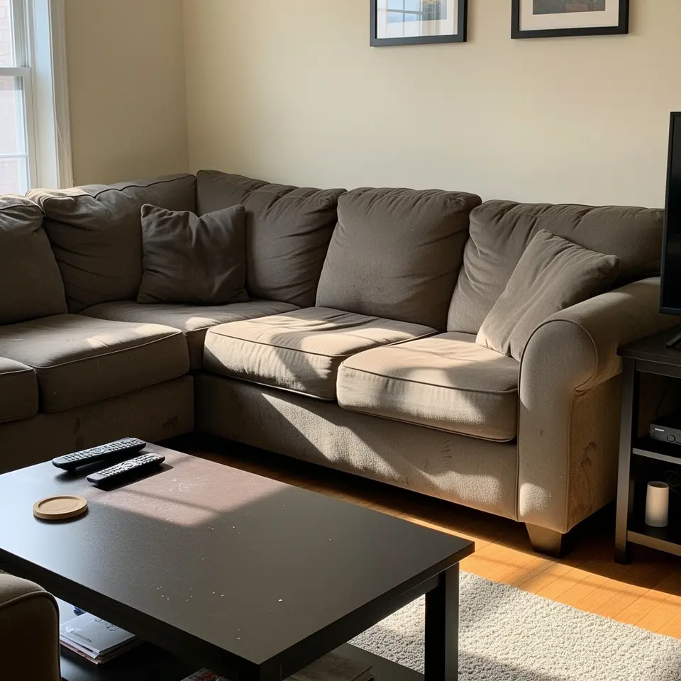 Large Sectional Sofa, Moving Sale, Minor Wear - фото 1