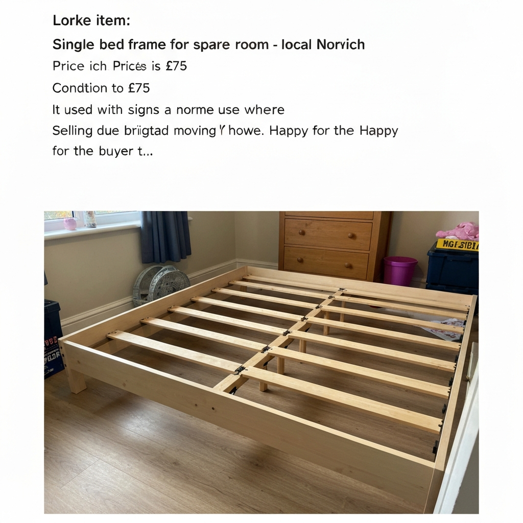 Single bed frame for spare room - Norwich local collection - фото 1