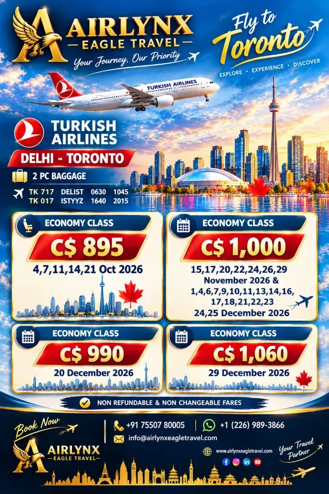 Airlynxeagletravel | Canada Flight Tickets & International T - фото 3