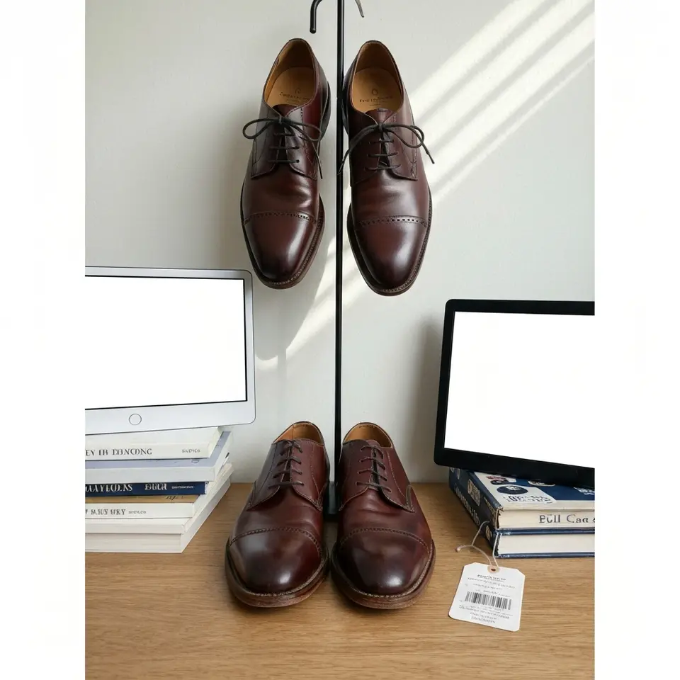 Allen Edmonds Park Avenue Oxfords, Size 9.5, Clean Condition - фото 1