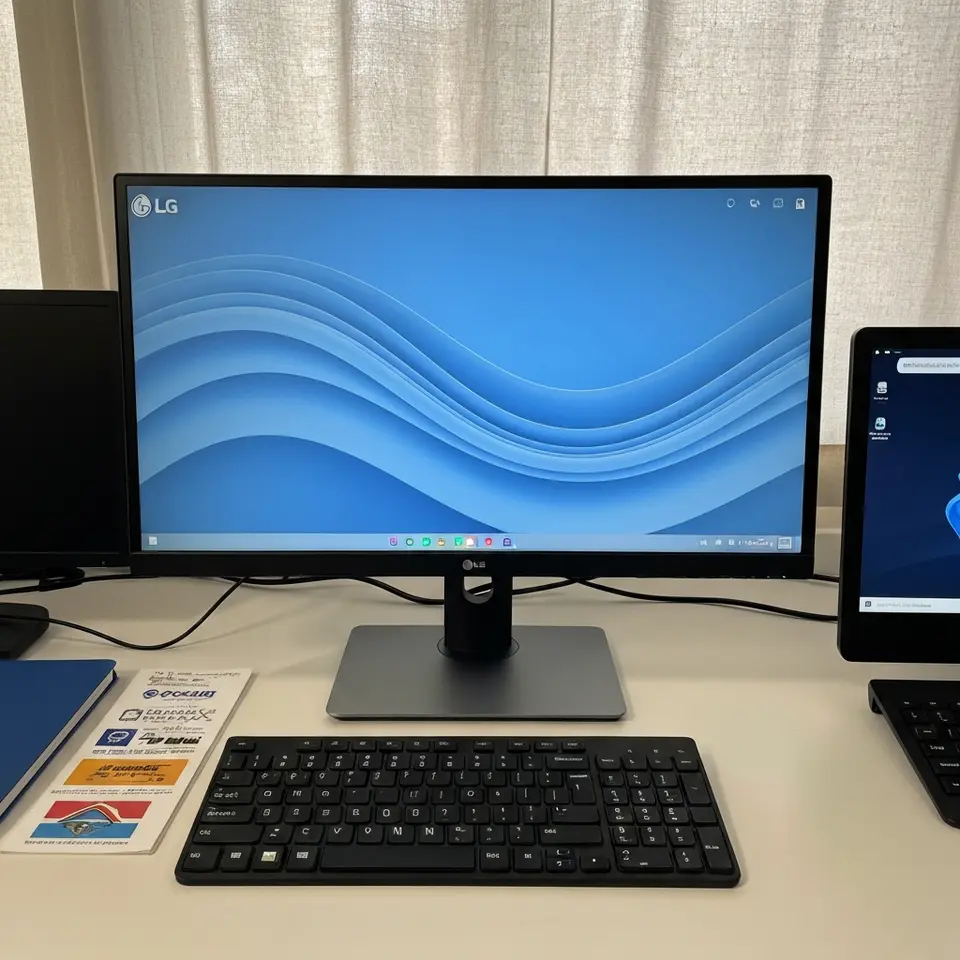 LG 27-inch 4K IPS Monitor, Working Condition - фото 1
