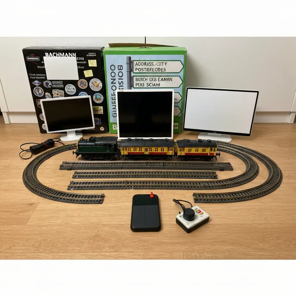 Bachmann HO Scale Train Set with Track and Controller - фото 1