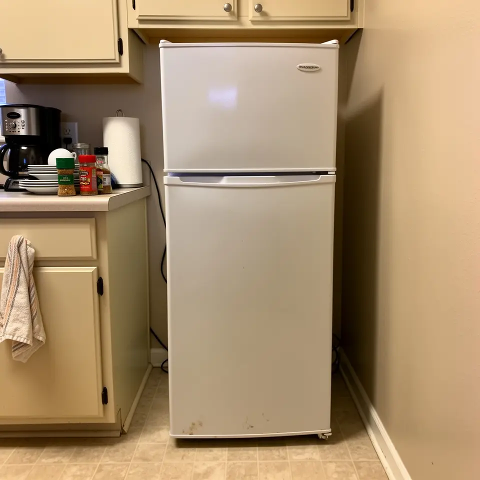 Mini Fridge with Freezer, Clean and Working - фото 1