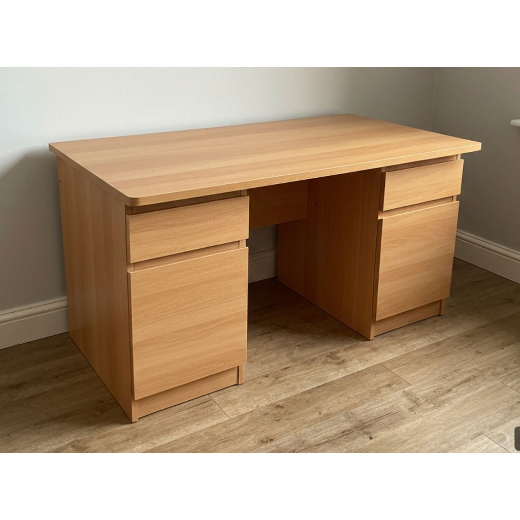 Small student desk, light wood finish - Bath ready to collect - фото 1