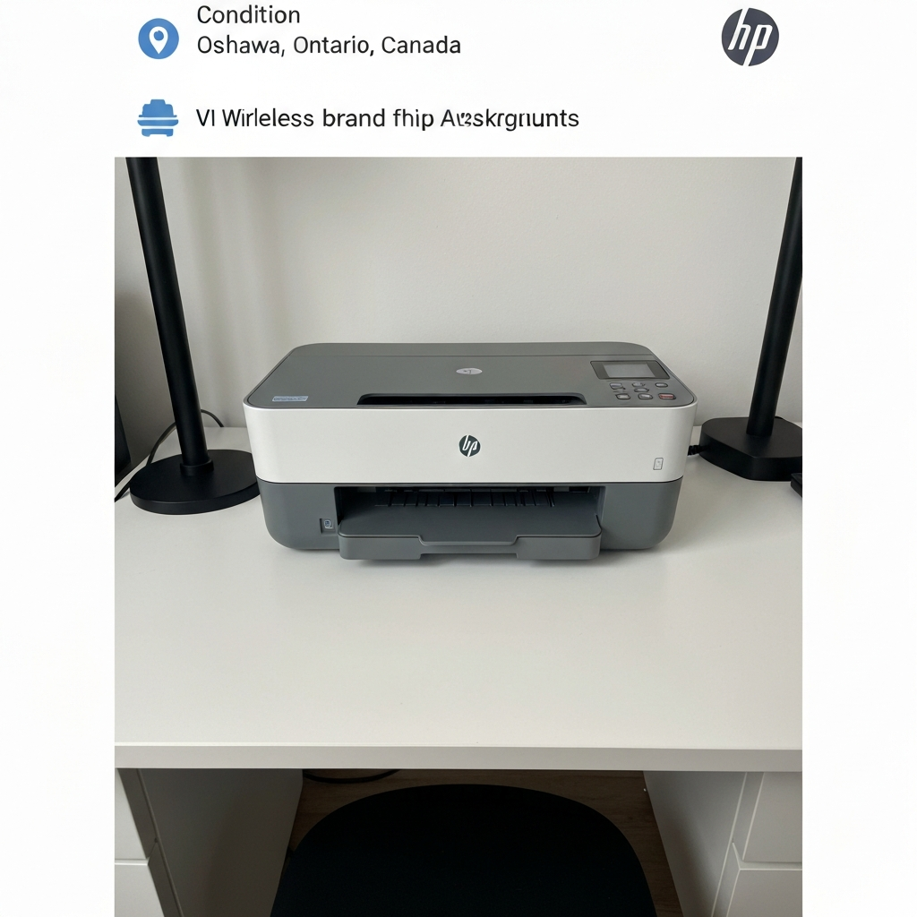 HP wireless printer, ready to use and available in Kitchener - фото 1