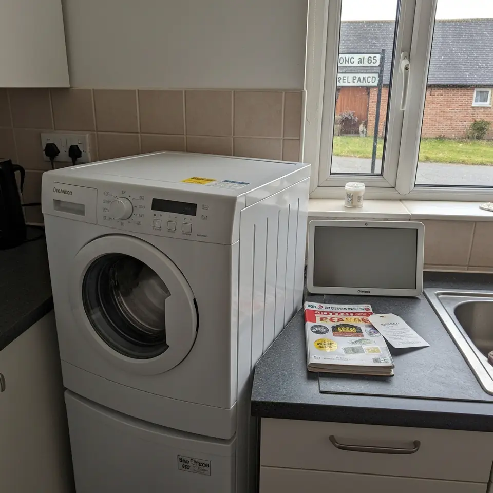 Electric cooker with ceramic hob, working and ready - фото 1