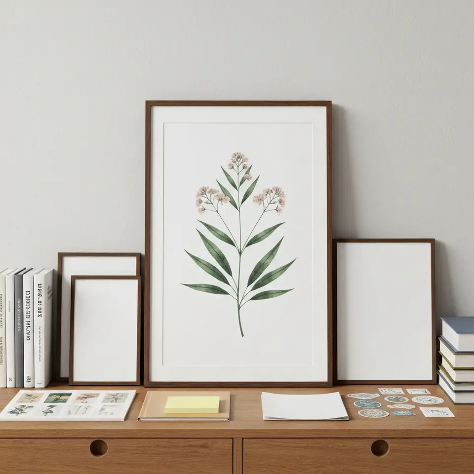 Minimalist Botanical Prints Set of Six - фото 1