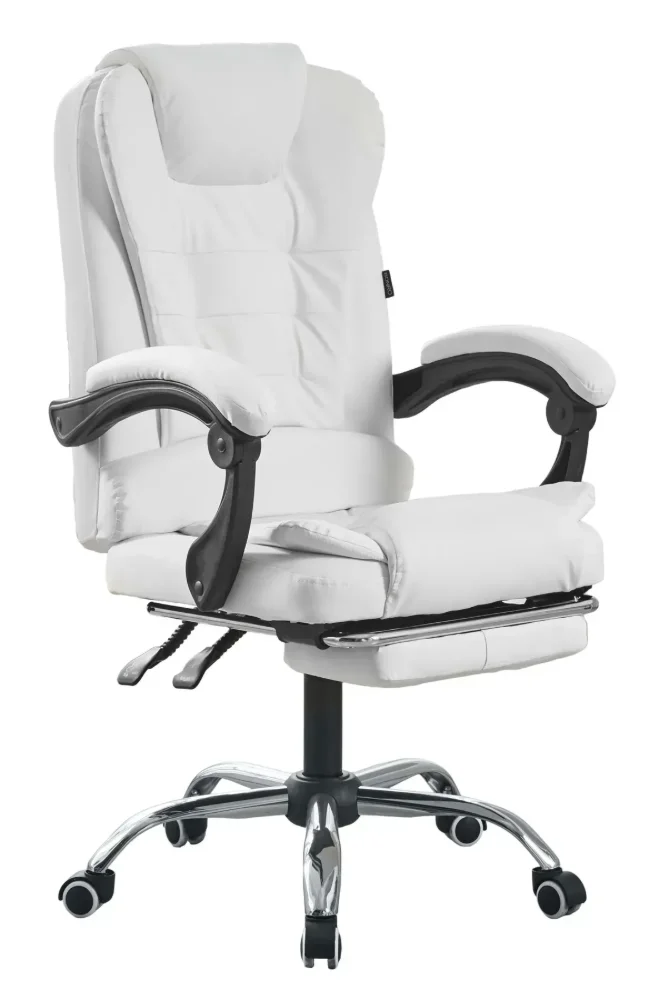 Багатофункціональне офісне крісло білого кольору - ідеальне!
