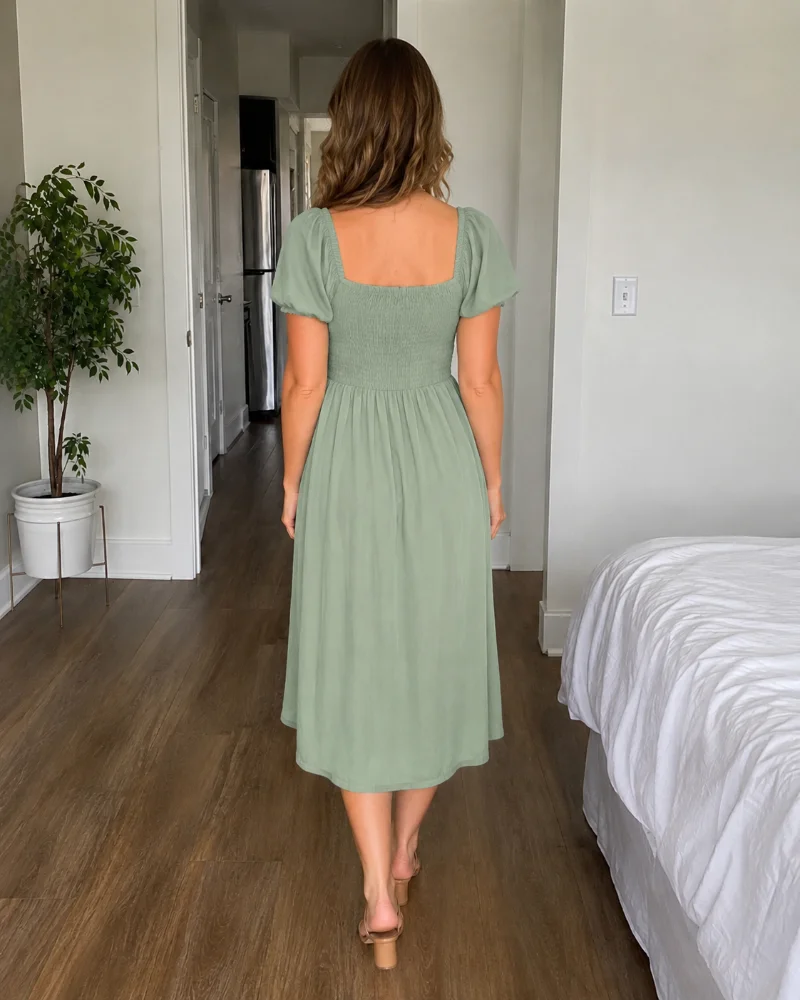 Demo Listing: Women’s Sage Green Dress, Size M - фото 3