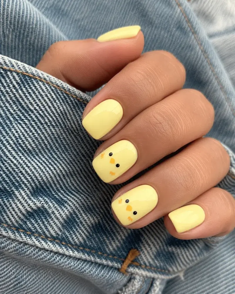 Butter Yellow Nail Polish for Cute Chick Nail Art - фото 1