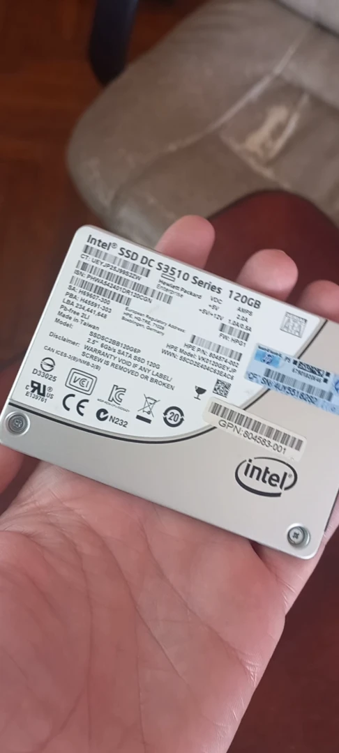 💽 SSD Intel DC S3510 120GB - серверний диск
