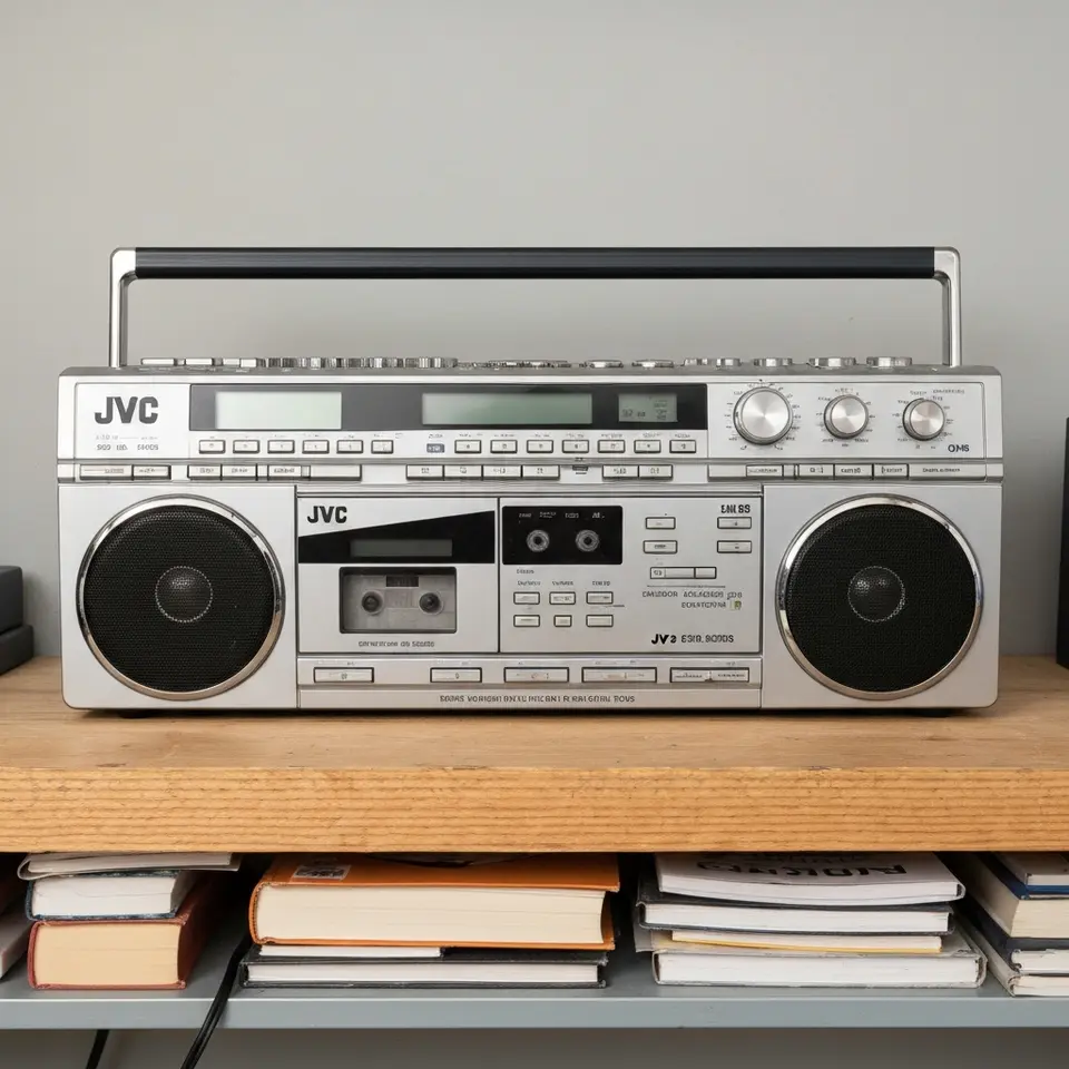 JVC Retro Portable CD and Cassette Boombox - фото 1