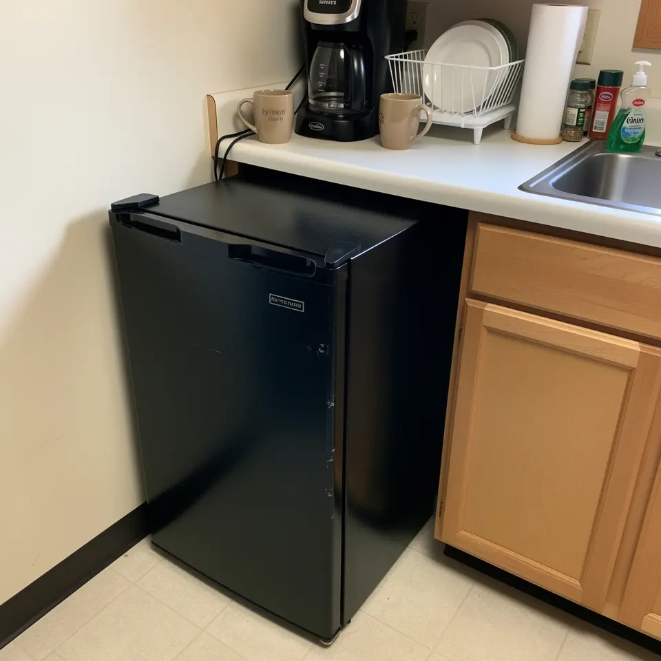 Black Mini Refrigerator, Light Use, Ready To Use 6f86-2 - фото 1