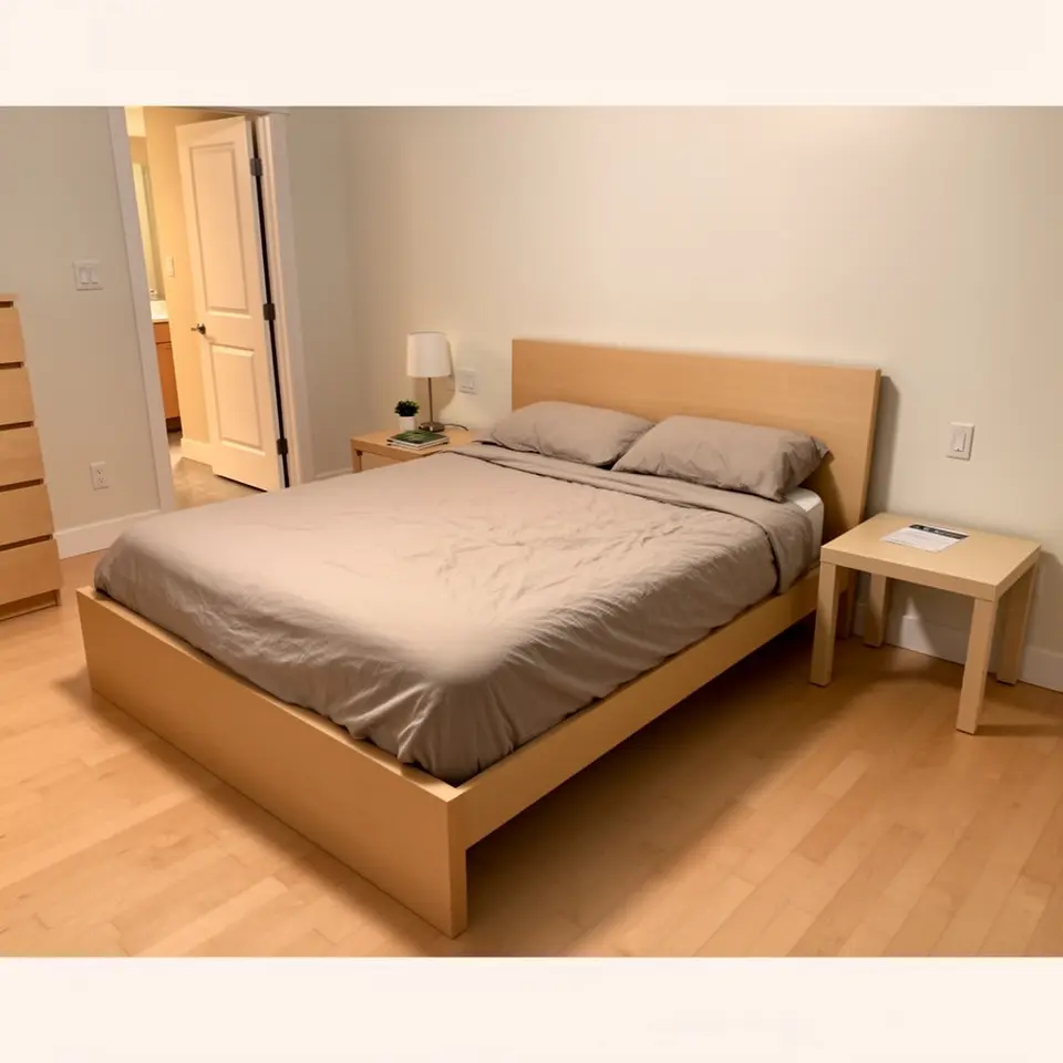 IKEA Malm double bed, good condition for home use in Victoria - фото 1