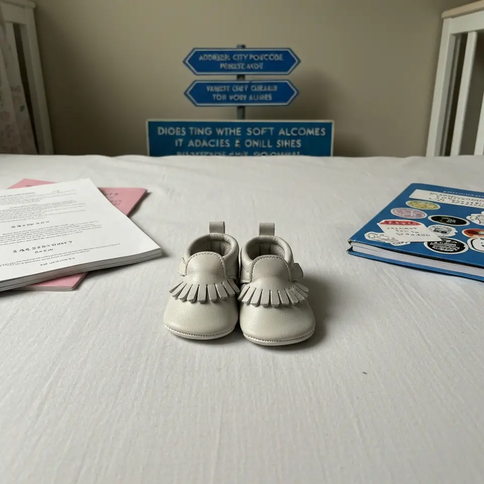 Baby Moccasins and Soft Sole Shoes Lot 0-6 Months - фото 1