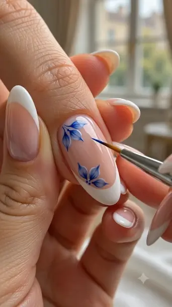 Luxury Floral French Nails | Behind the Art of a Timeless Ma - фото 1