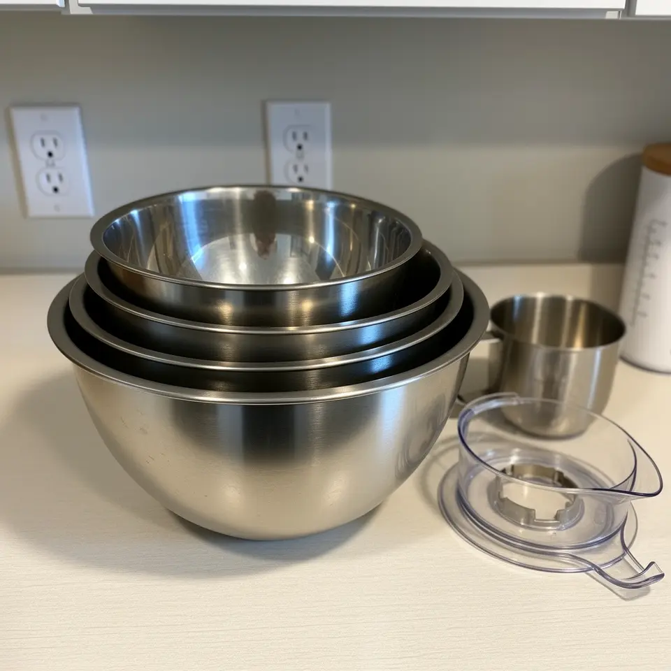 KitchenAid mixing bowls set, good condition for home use in Red Deer - фото 1
