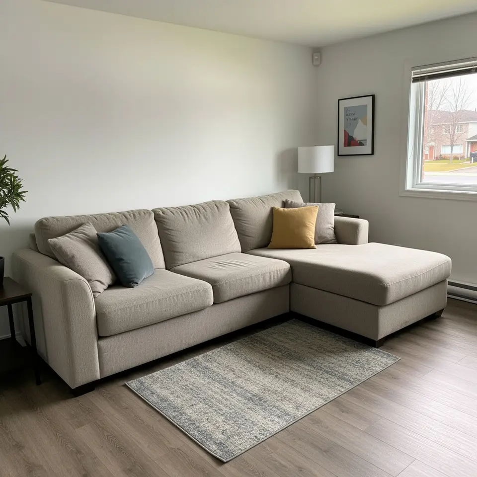 Sectional couch with chaise, good condition for home use in Vancouver - фото 1