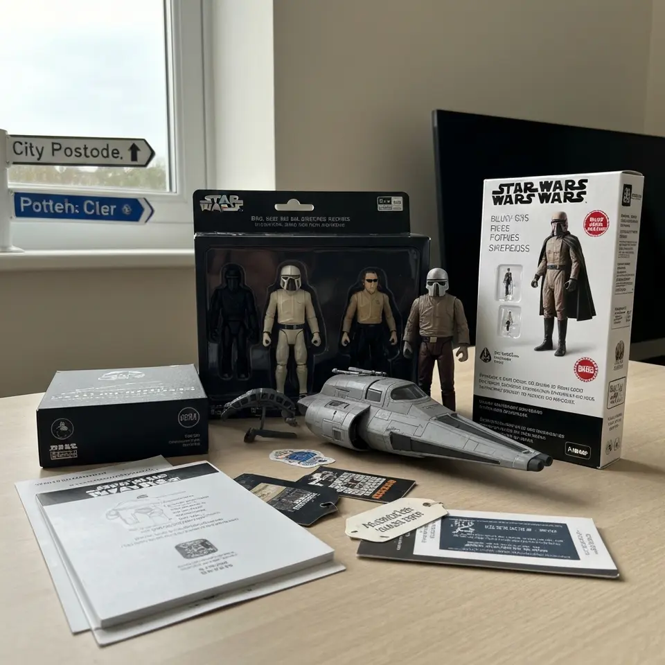 Like-New Star Wars Black Series Figures and Speeder - фото 1