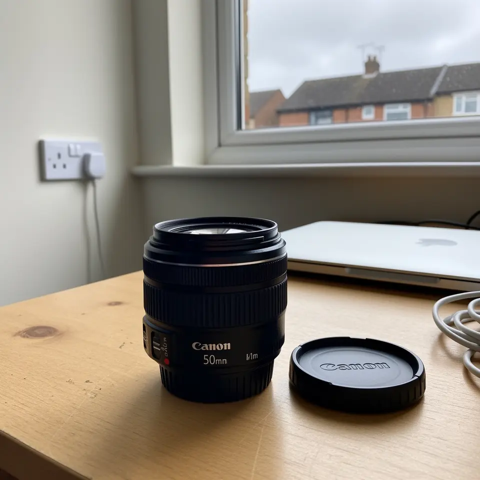 Canon 50mm lens, clean glass - Reading for collection - фото 1