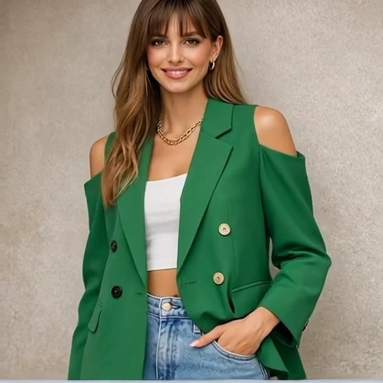 Цей жакет - про характер. Він додає впевненості.💚