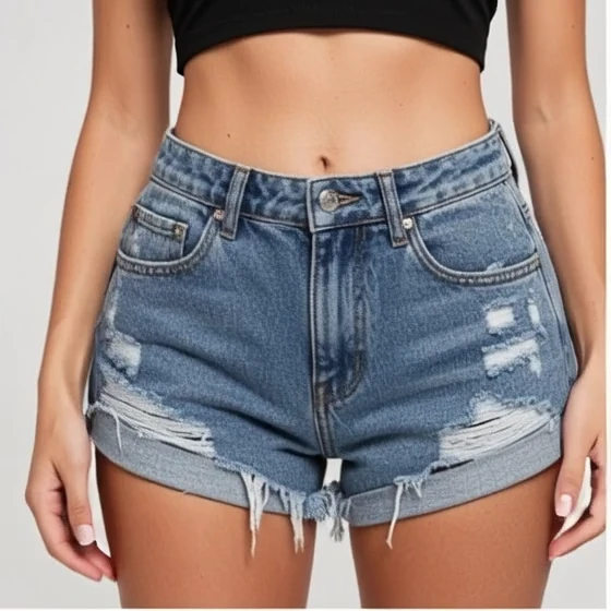 Літні джинсові шорти, які підкреслюють фігуру