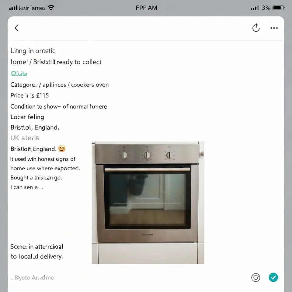 Built-in oven in stainless steel - Bristol ready to collect - фото 1