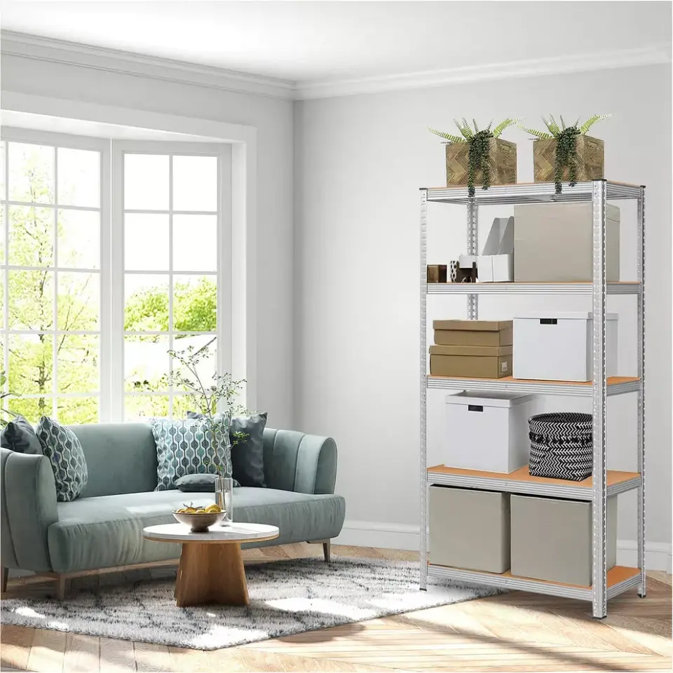 5 Tier Racking Shelf Heavy Duty Garage Shelving Storage - фото 1