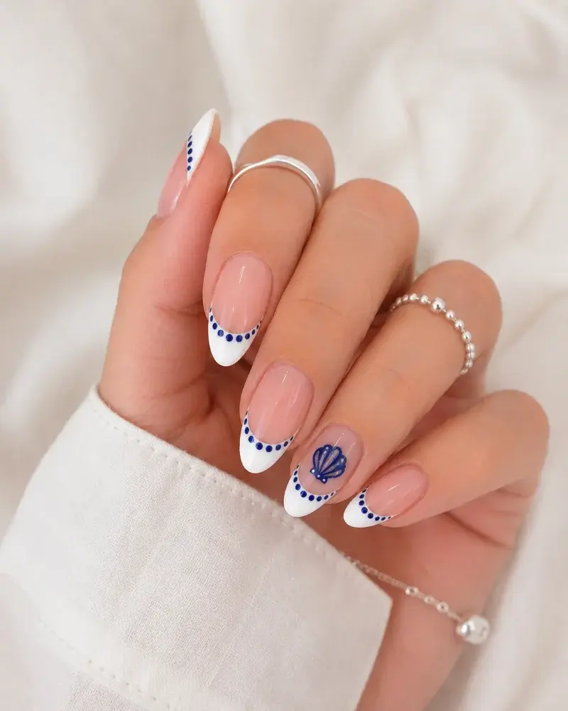 Navy Blue Nail Art Polish for Coastal French Manicure - фото 3